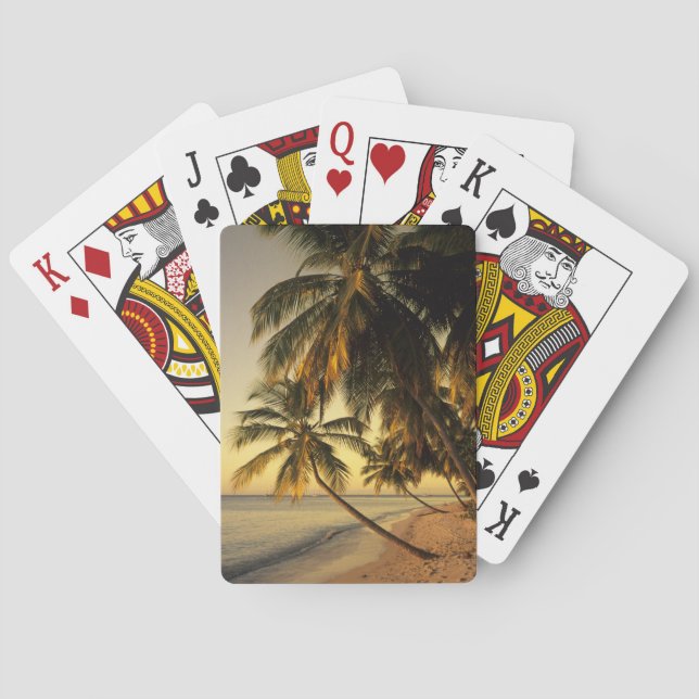 Beach at sunset, Trinidad Playing Cards (Back)