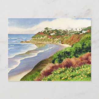 Beach at Swami's Encinitas Postcard
