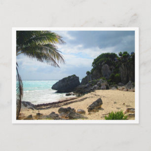 Beach at Tulum Ruins, Quintana Roo, Mexico Postcard