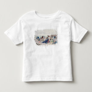 Beach at Yport, 1878 (oil on canvas) Toddler T-Shirt