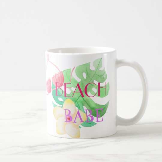 BEACH BABE - BIKINI FLOWER COFFEE MUG