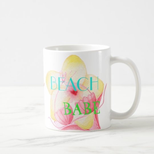 BEACH BABE - BIKINI FLOWER COFFEE MUG
