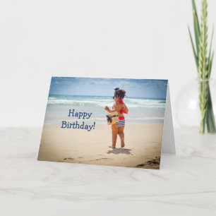 BEACH BABE BIRTHDAY CARD