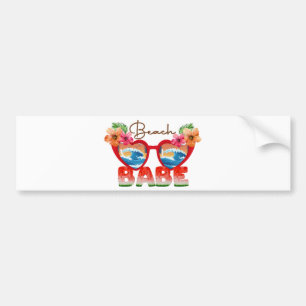 Beach Babe Bumper Sticker