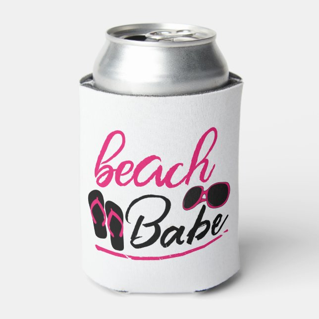 beach babe can cooler (Can Front)