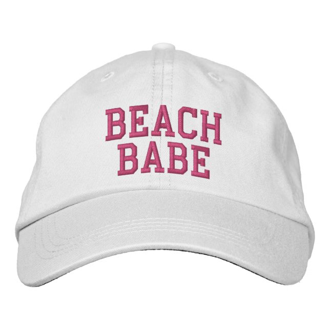 beach babe hat pink (Front)
