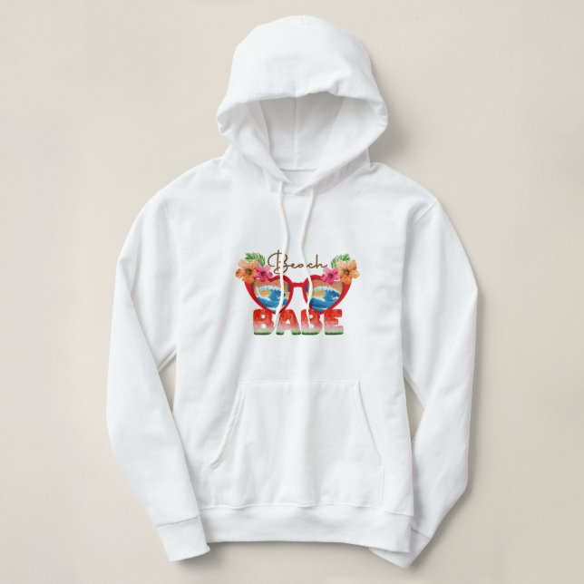 Beach Babe Hoodie (Design Front)