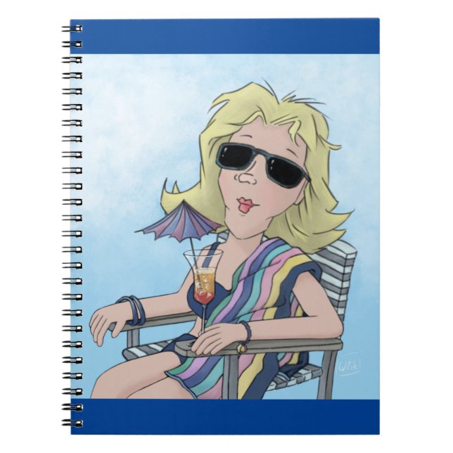  Beach Babe   Notebook (Front)