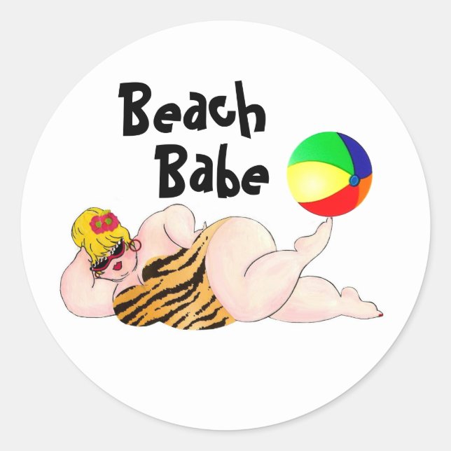 Beach Babe stickers (Front)