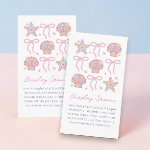 Beach Babe Summer Girl Baby Shower Display Shower Enclosure Card