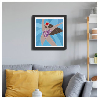 Beach Babe Swimsuit Model Fashion Illustration Photo Print