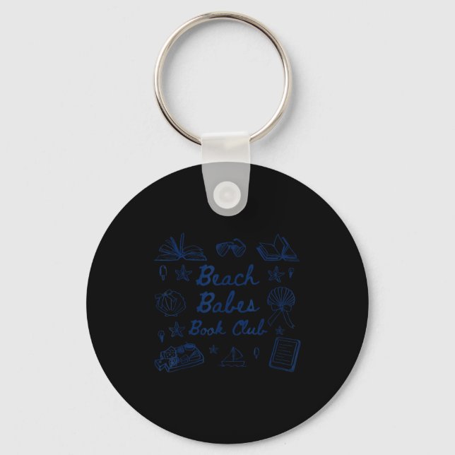 Beach babes book club  key ring (Front)