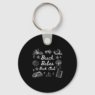 Beach babes book club summer vibes bookworm book key ring