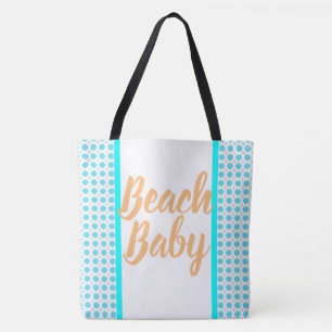 Beach Baby Beachy Summer Collection Pattern Tote Bag