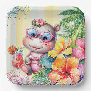 Beach Baby Party Plate