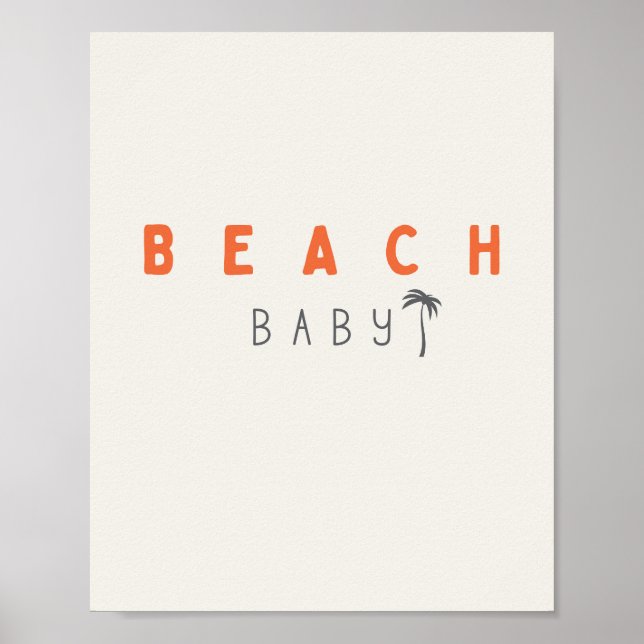 beach baby. Poster & Prints (Front)