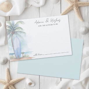 Beach Baby Shower Advice Card