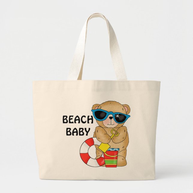 Beach baby Tote bag (Front)