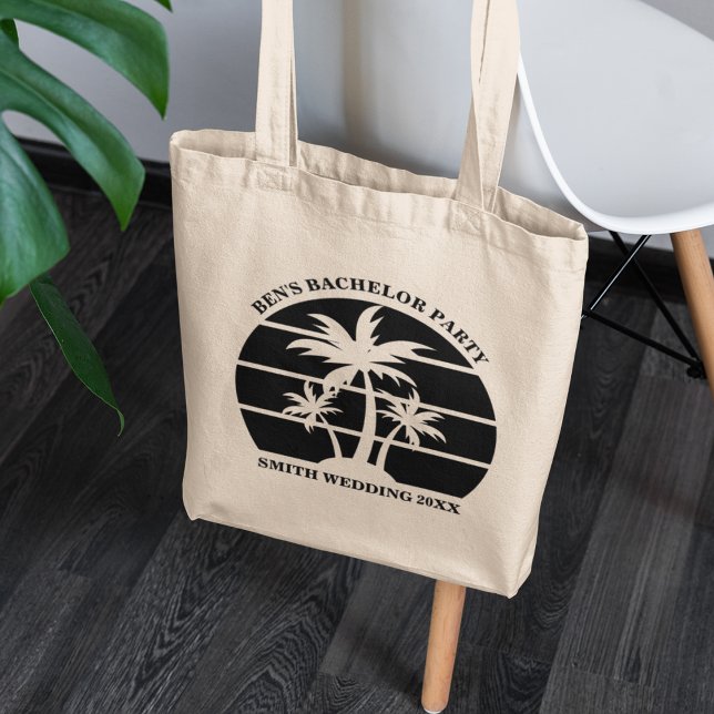 Beach Bachelor Party Island Wedding Groomsmen Tote Bag (Creator Uploaded)