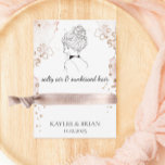 Beach Bachelorette Hair Scrunchie Holder  Enclosure Card<br><div class="desc">Place a scrunchie or hair tie around the card for an adorable and useful way to thank your friends and bridesmaids. Useful for beach weddings and bachelorette parties.</div>