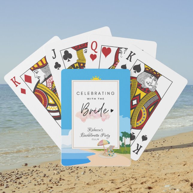 Beach Bachelorette | Hens Party Playing Cards (Creator Uploaded)