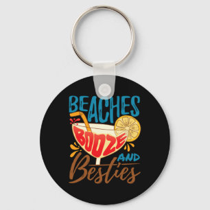Beach Bachelorette Island Party - Beaches Booze An Key Ring