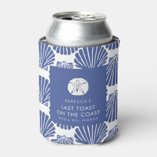 Beach Bachelorette Last Toast on the Coast Can Cooler