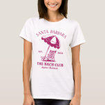 Beach Bachelorette Party Beach Chair Vintage Logo T-Shirt<br><div class="desc">Make a splash at your upcoming bachelorette party with this stunning beach bachelorette party personalised t-shirts. Whether you're celebrating a bach trip, a girls' vacation, or a best friends' holiday, this custom beach bachelorette party t-shirts are the perfect addition to your unforgettable getaway. Add a personal touch to your bachelorette...</div>