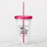 Beach Bachelorette Party Custom Bridesmaid Gift Acrylic Tumbler<br><div class="desc">Make a splash at your upcoming bachelorette party with this stunning beach bachelorette party personalised merchandise. Whether you're celebrating a bach trip, a girls' vacation, or a best friends' holiday, this custom beach bachelorette party merchandise is the perfect addition to your unforgettable getaway. Add a personal touch to your bachelorette...</div>