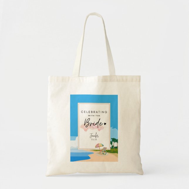 Beach Bachelorette Party customised  Tote Bag (Front)