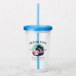 Beach Bachelorette Party Favour Bridesmaid Gift Acrylic Tumbler<br><div class="desc">Make a splash at your upcoming bachelorette party with this stunning beach bachelorette party personalised merchandise. Whether you're celebrating a bach trip, a girls' vacation, or a best friends' holiday, this custom beach bachelorette party merchandise is the perfect addition to your unforgettable getaway. Add a personal touch to your bachelorette...</div>