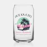 Beach Bachelorette Party Favour Bridesmaid Gift Can Glass<br><div class="desc">Make a splash at your upcoming bachelorette party with this stunning beach bachelorette party personalised merchandise. Whether you're celebrating a bach trip, a girls' vacation, or a best friends' holiday, this custom beach bachelorette party merchandise is the perfect addition to your unforgettable getaway. Add a personal touch to your bachelorette...</div>