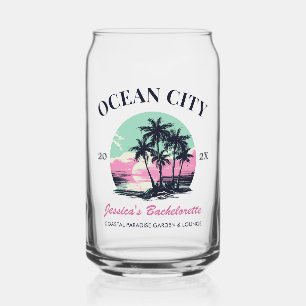 Beach Bachelorette Party Favour Bridesmaid Gift Can Glass