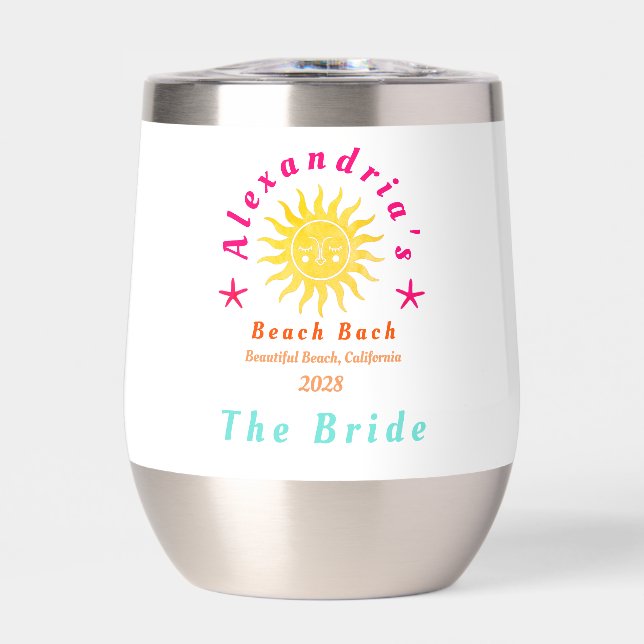 Beach Bachelorette Party Personalised Bride's (Front)
