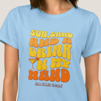 Beach Bachelorette Party Retro Sun Sand Drink