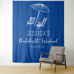 Beach Bachelorette weekend Backdrop Photo booth Tapestry