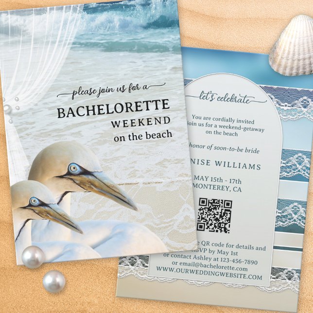 Beach Bachelorette Weekend Getaway Invitation (Creator Uploaded)