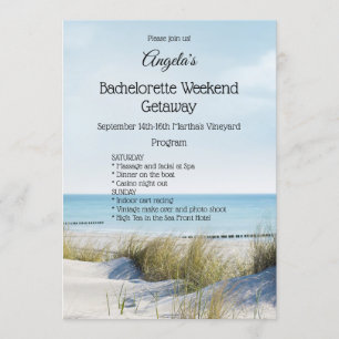 Beach Bachelorette Weekend Template Invitation