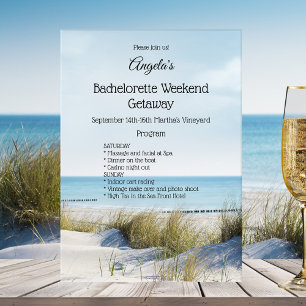Beach Bachelorette Weekend Template Invitation