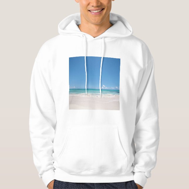 Beach Backgroud Hoodie (Front)
