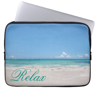 Beach Backgroud Laptop Sleeve