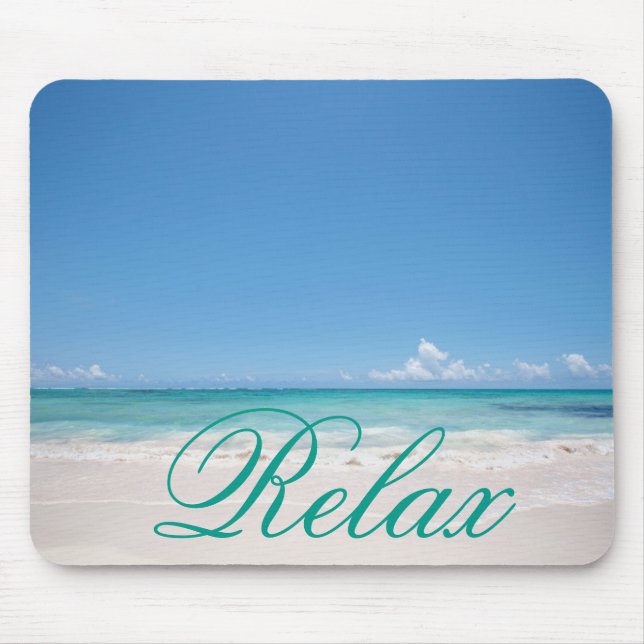Beach Backgroud Mouse Mat (Front)
