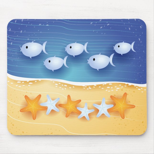 Beach background, mousepad (Front)