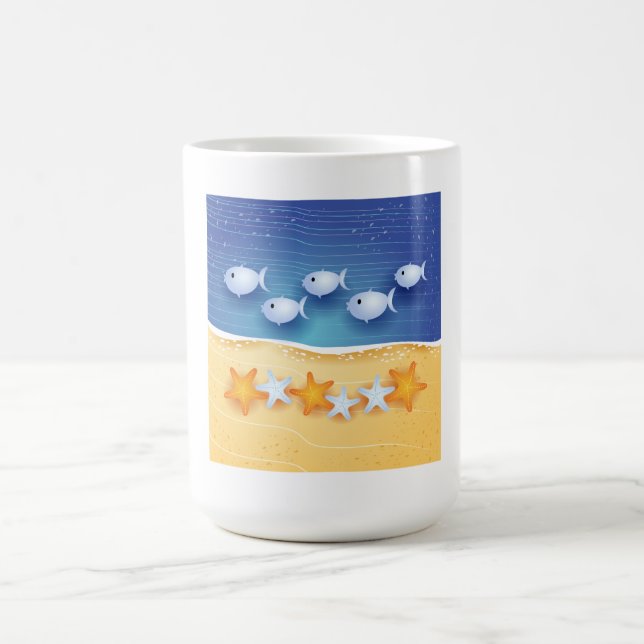 Beach background, mug (Center)