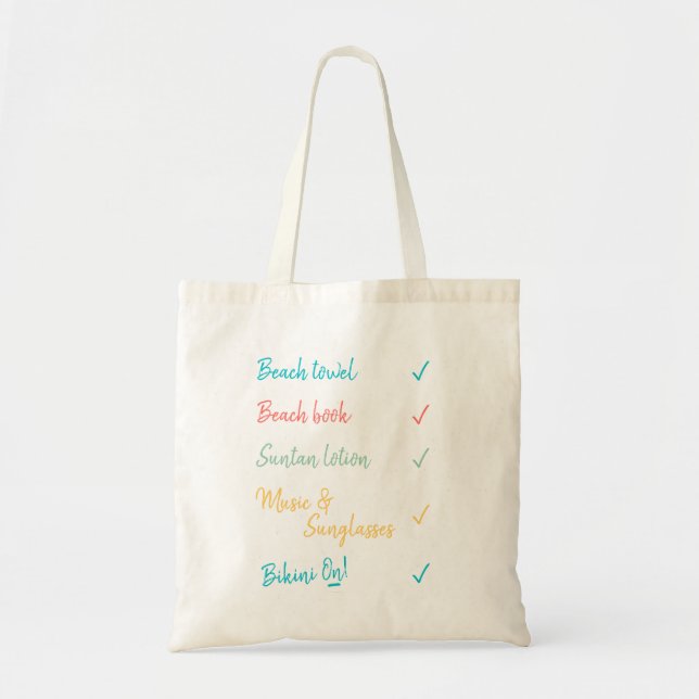 Beach Bag Checklist (Front)