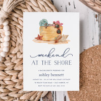 Beach Bag | Shore Weekend Getaway Invitation