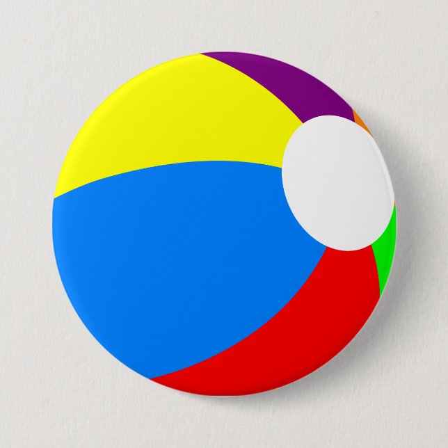 Beach Ball 7.5 Cm Round Badge (Front)