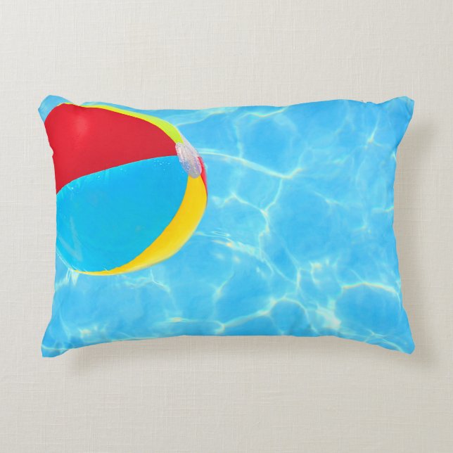 Beach Ball Accent Pillow (Front)