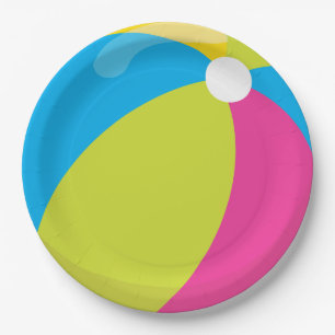 Beach Ball Beach Theme Pool Party Paper Plate