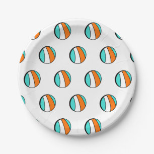 Beach Ball Birthday Paper Plate